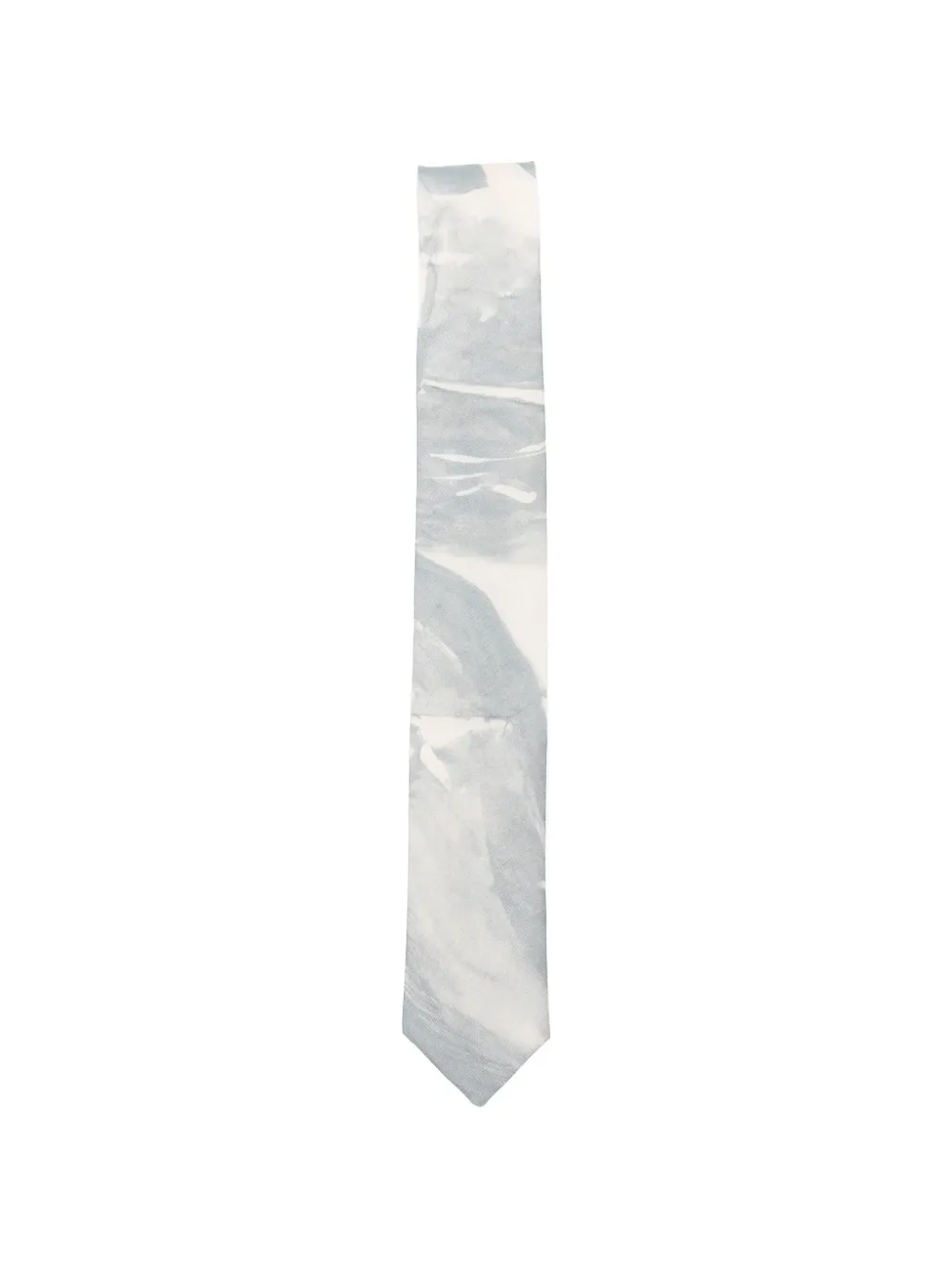 Alysi brushed-print tie - Blau