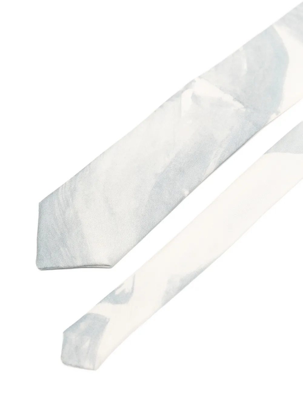 Alysi Brushed-print Tie - Blue 