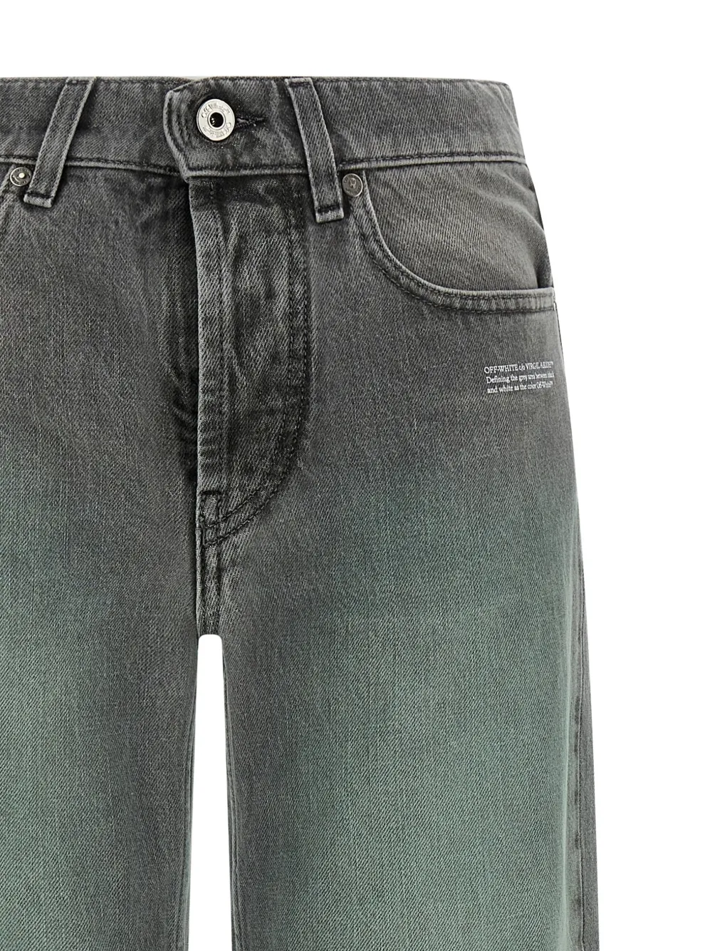 Off-White Spray Susy jeans met riemlussen Grijs