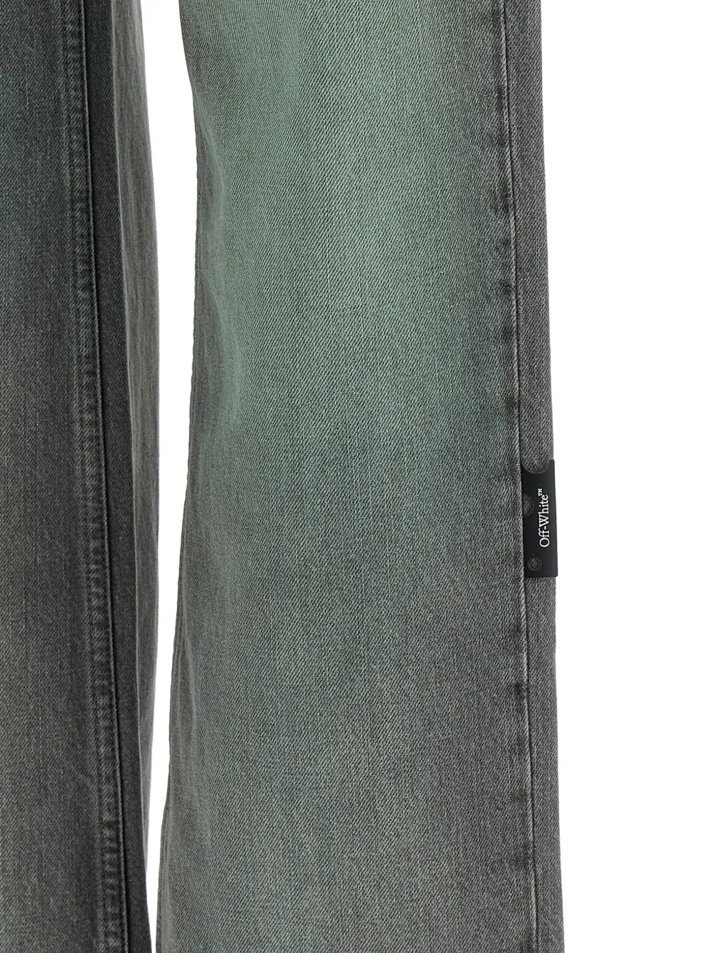 Off-White Spray Susy jeans met riemlussen Grijs