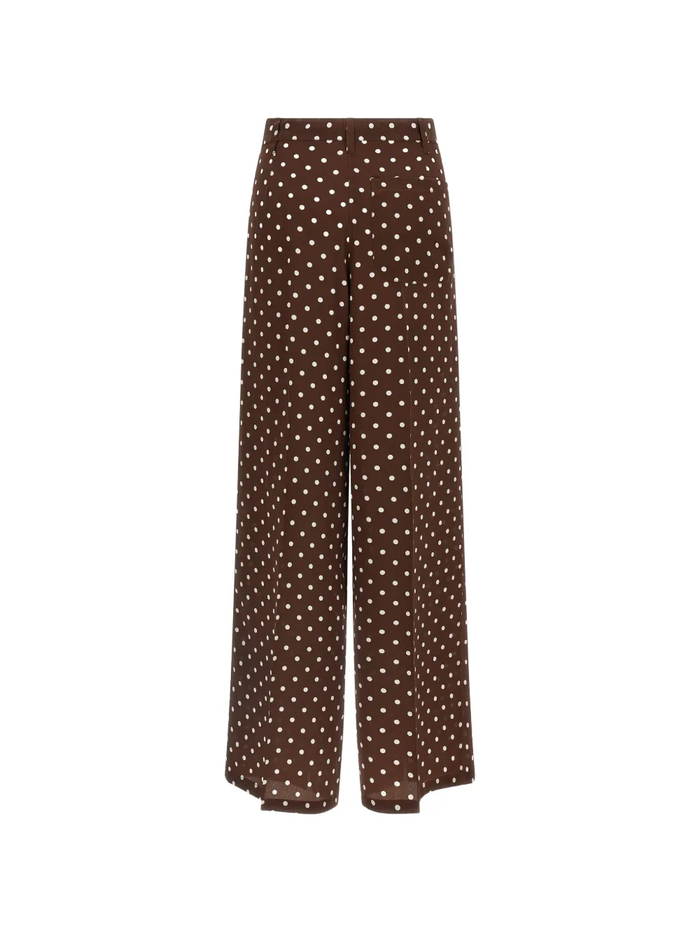  P.a.r.o.s.h. Polka-dot Drawstring Trousers - Brown 