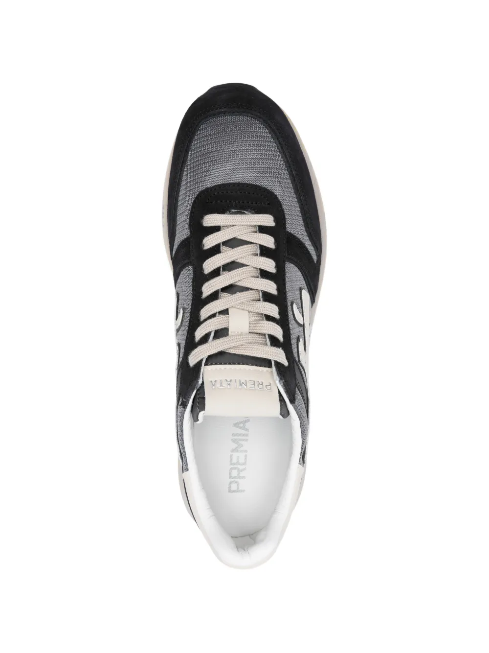 Premiata Mick sneakers met suède vlakken Zwart