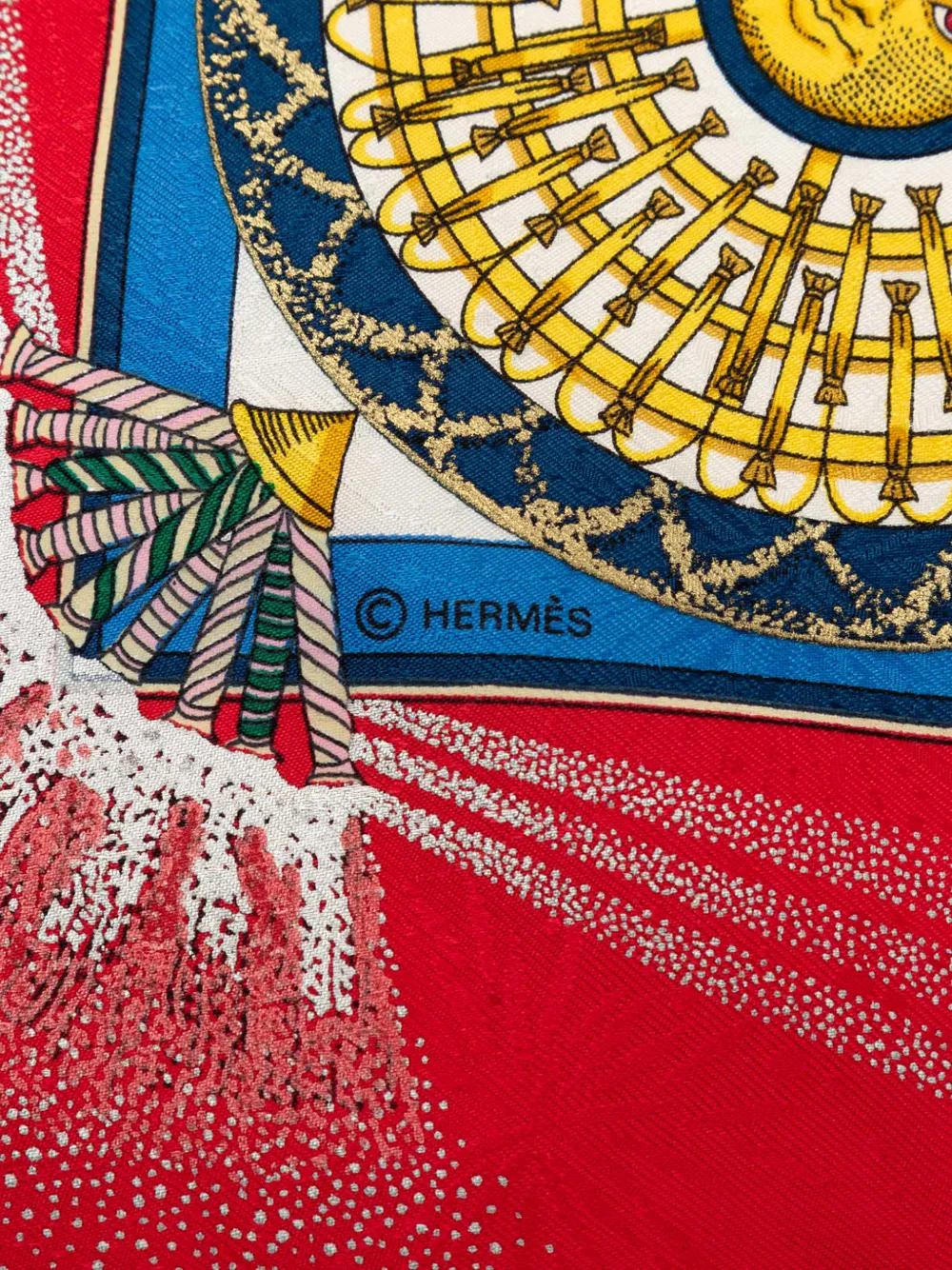 1986-1998 Feux D Artifice Silk Scarf 90 Scarves