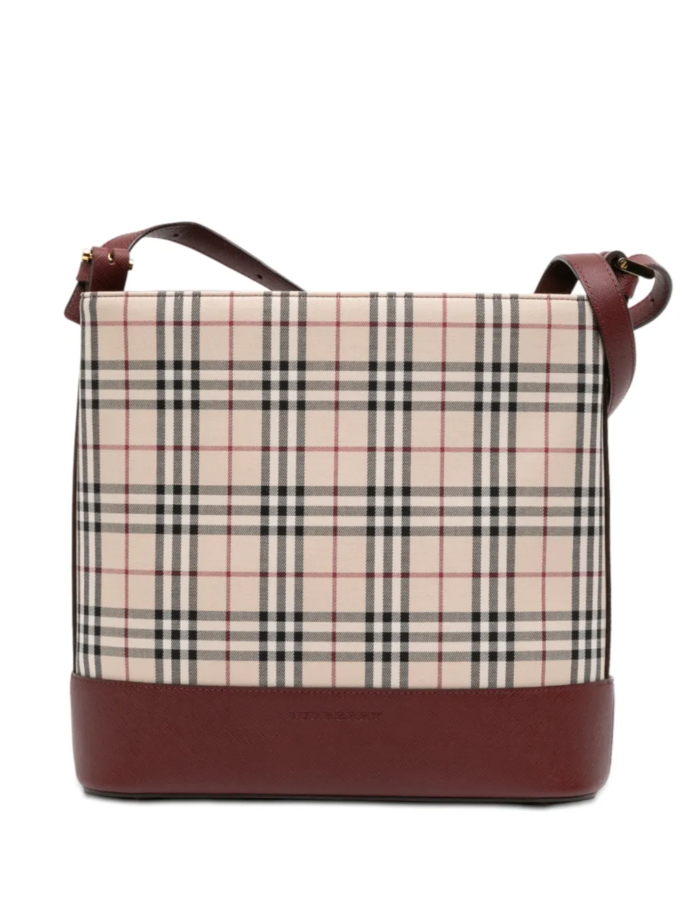 Burberry Pre-Owned Borsa a spalla in tela con motivo House Check 2000-2017 - Marrone