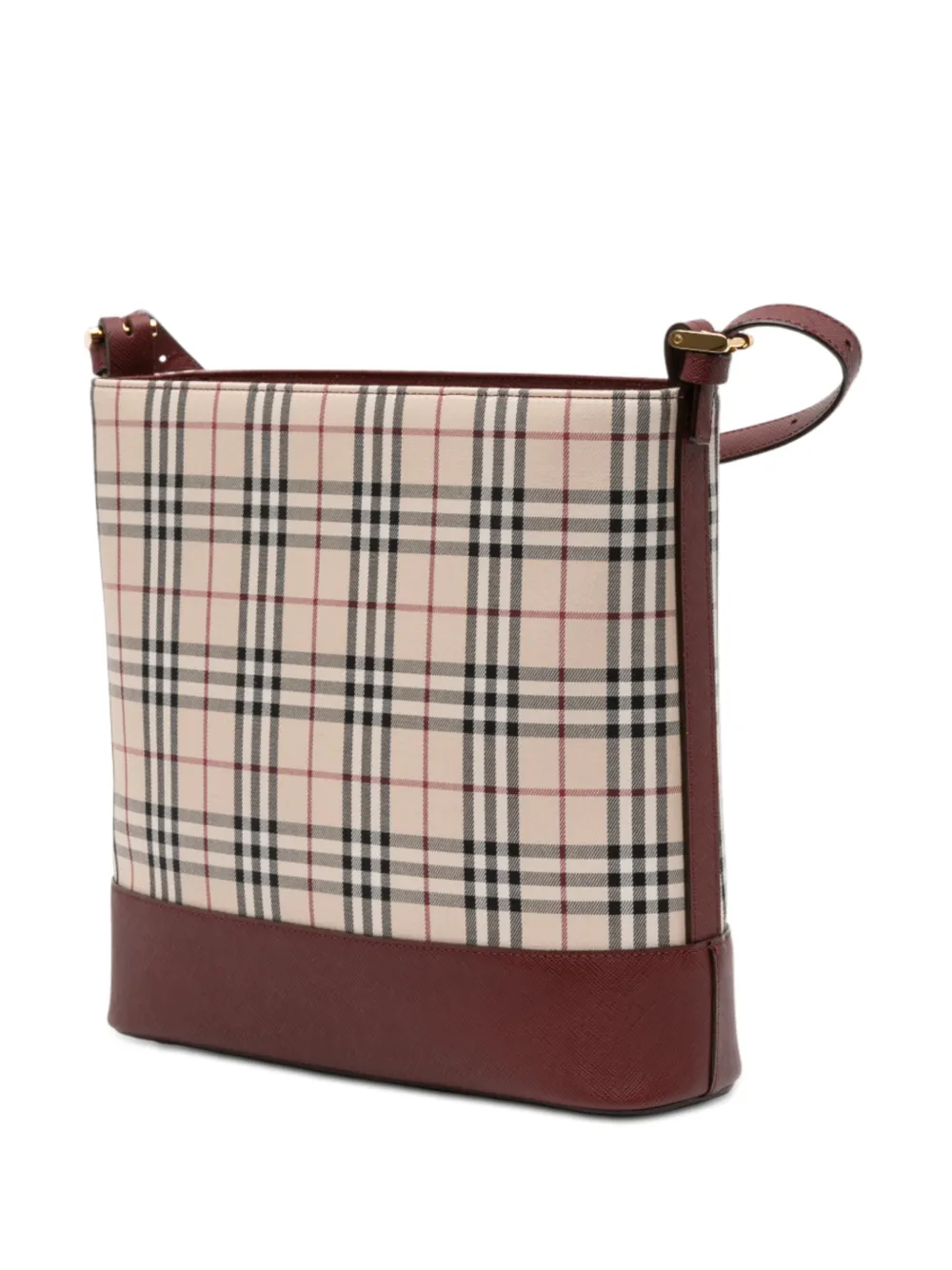  Burberry Pre-owned 2000-2017 House Check Canvas Shoulder Bag - Brown 
