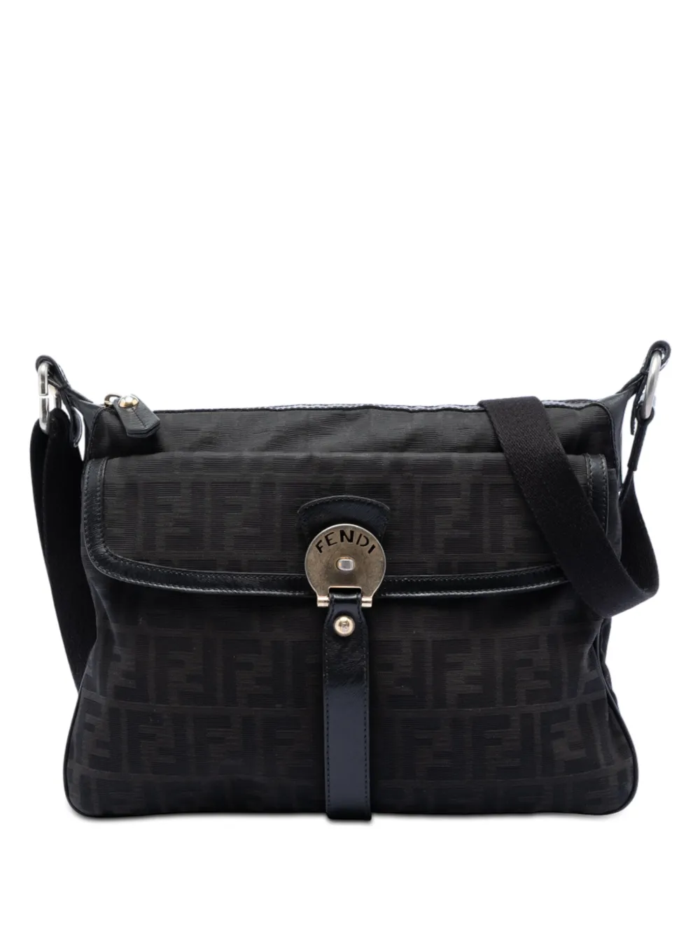 Fendi Pre-Owned 2000-2010 Zucca Canvas Chef Zip crossbody bag - Marrone