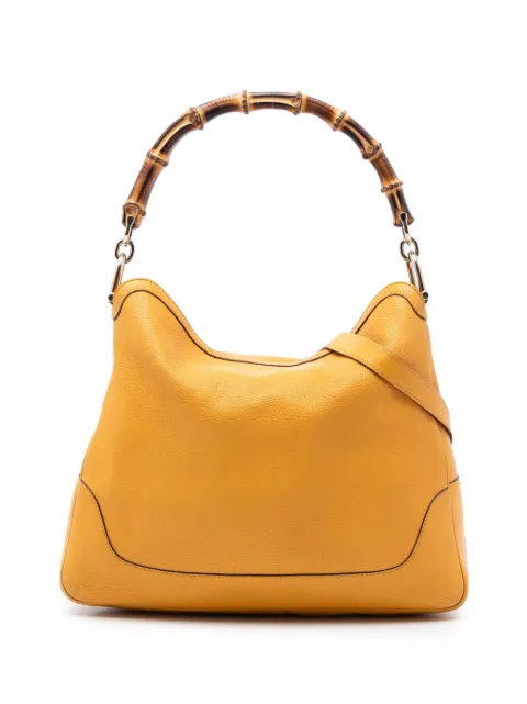 Gucci Pre-Owned 2016-2026 Calfskin Bamboo Diana satchel