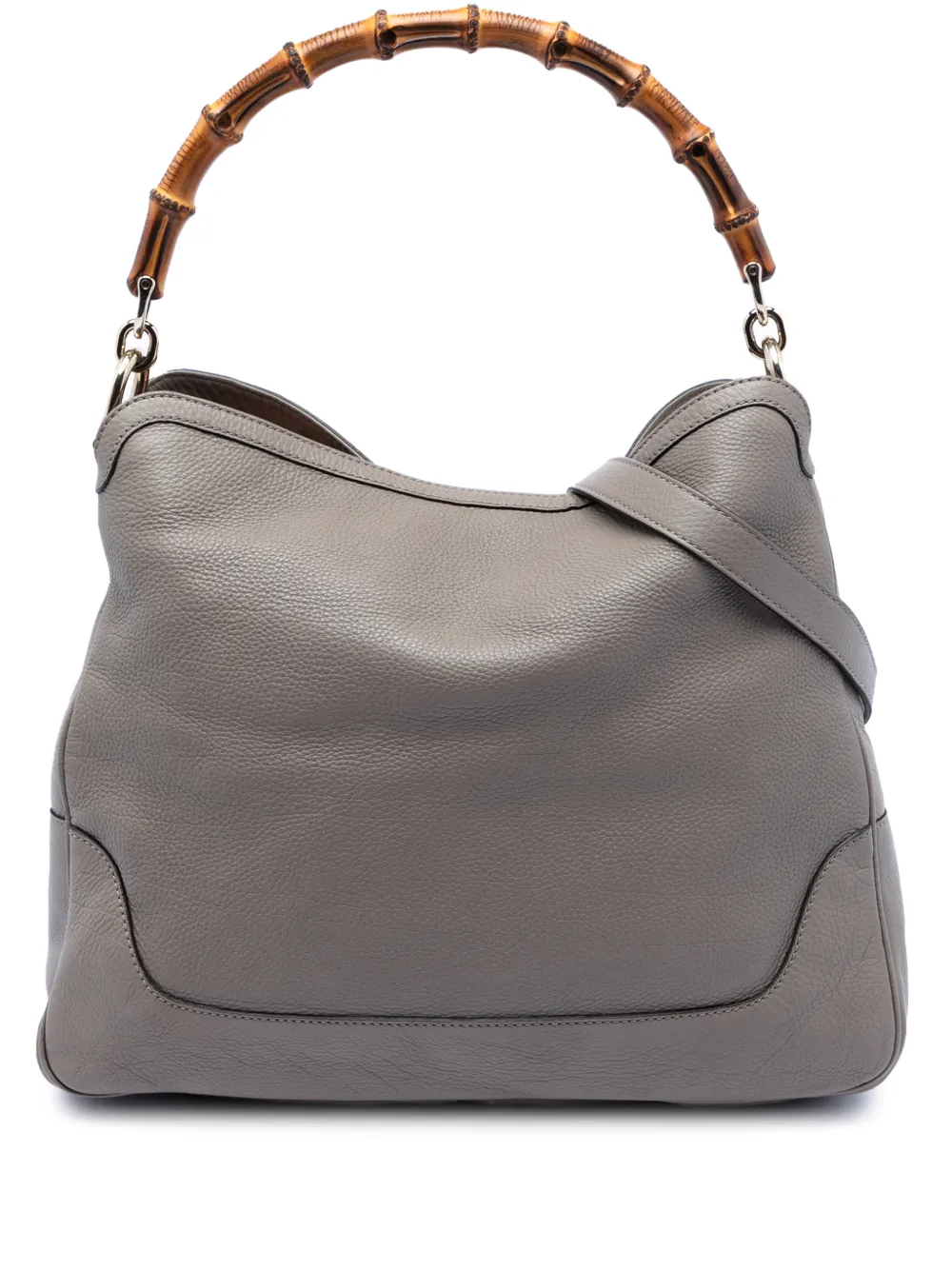 Gucci Pre-Owned 2016-2025 Calfskin Bamboo Diana satchel - Grigio