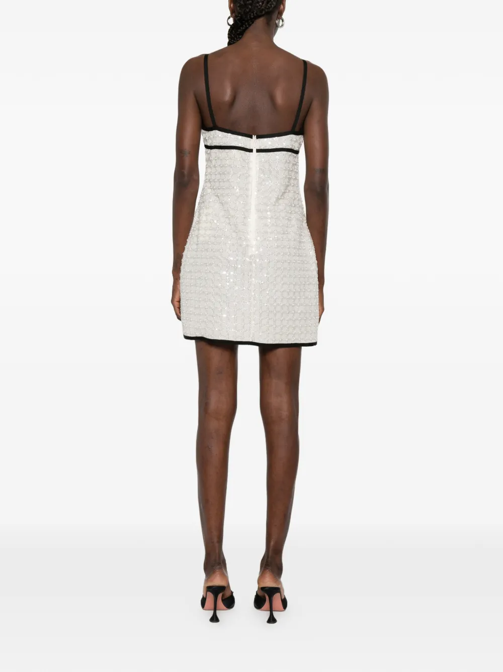 Elie Saab Mini-jurk met pailletten Beige