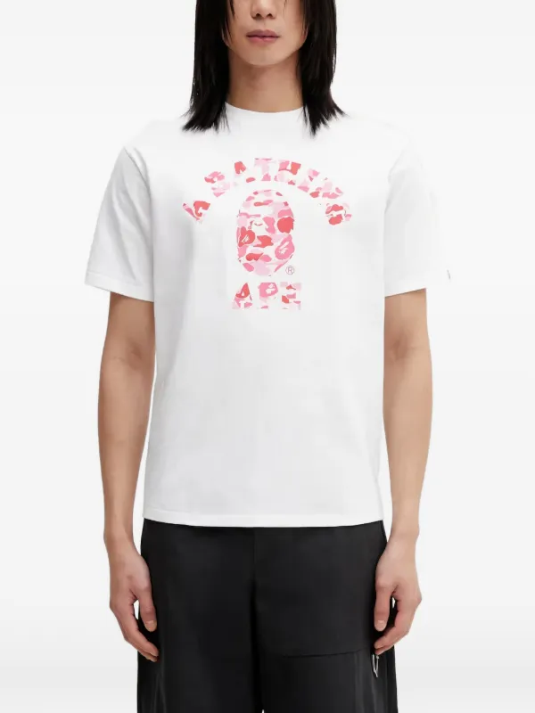 A BATHING APE Tシャツ ホワイト M A BATHING APE® ロゴ Tシャツ | ホワイト | FARFETCH JP