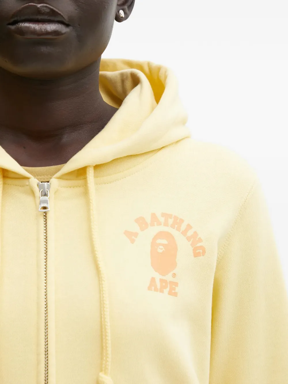 A BATHING APE Hoodie met logoprint Geel