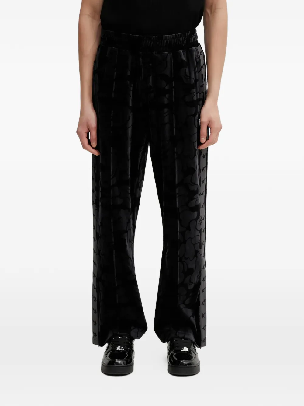 A BATHING APE® Pantaloni con motivo camouflage - Nero