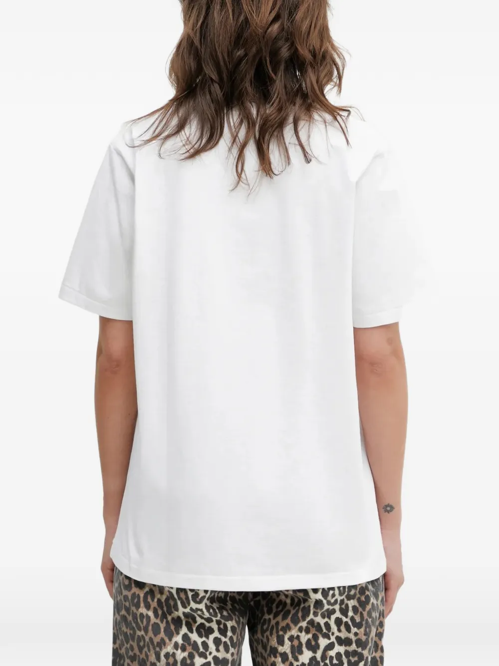 A BATHING APE T-shirt met logoprint Wit