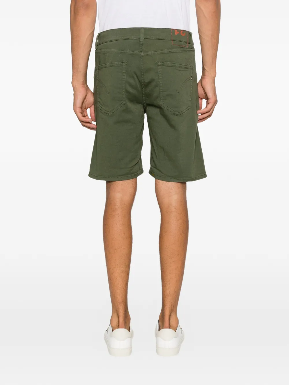 DONDUP Shorts met knoopsluiting Groen