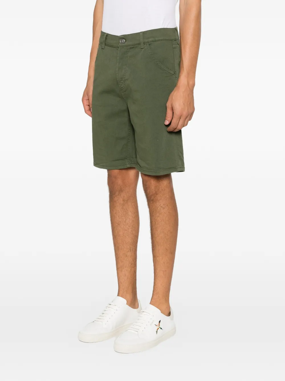 DONDUP Shorts met knoopsluiting Groen