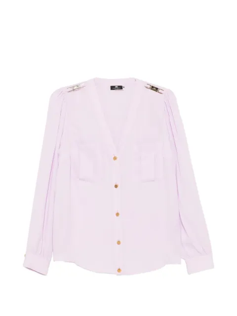 Elisabetta Franchi blouse boutonnée à col v