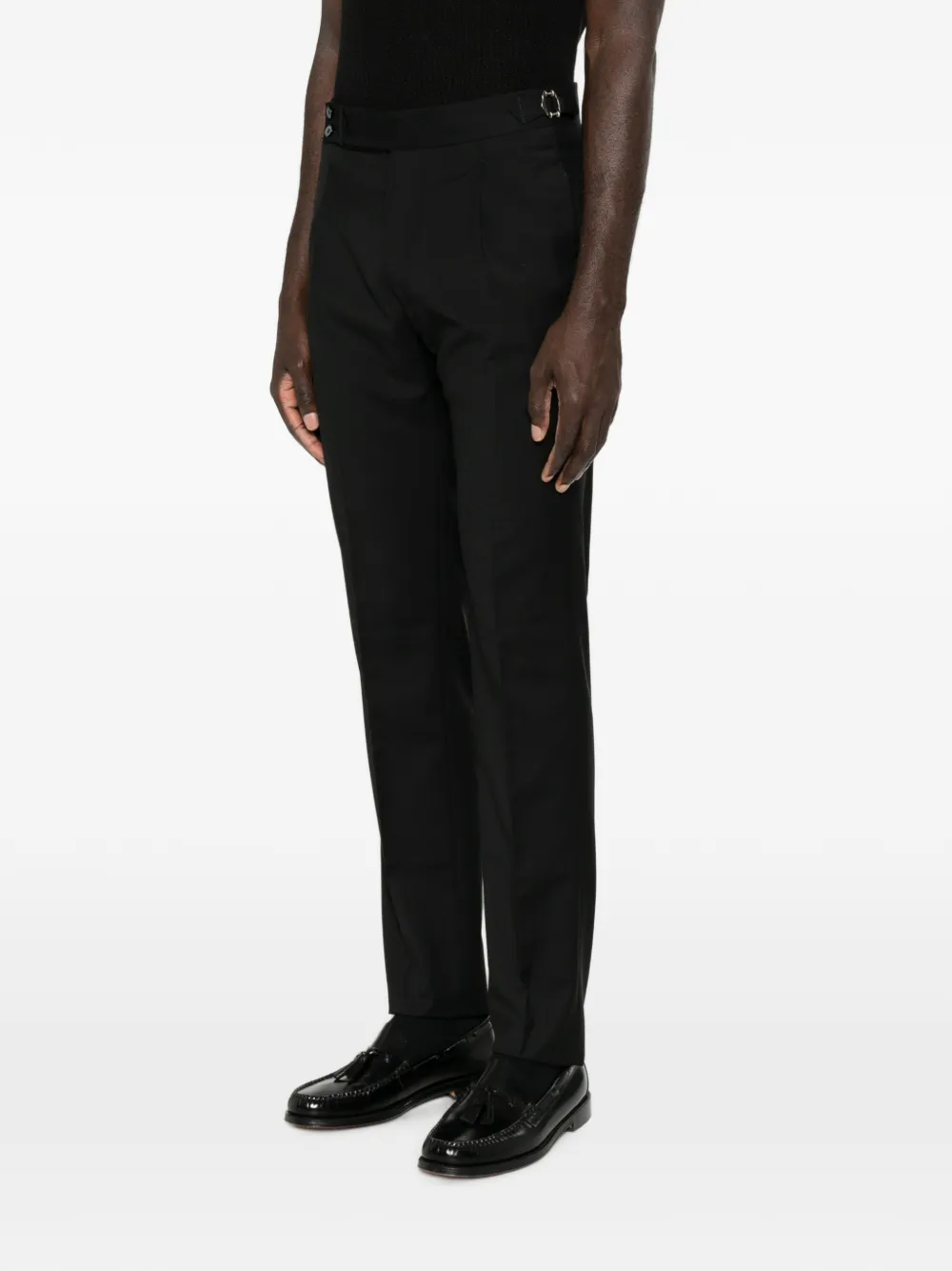 Tagliatore Broek met gesp Zwart