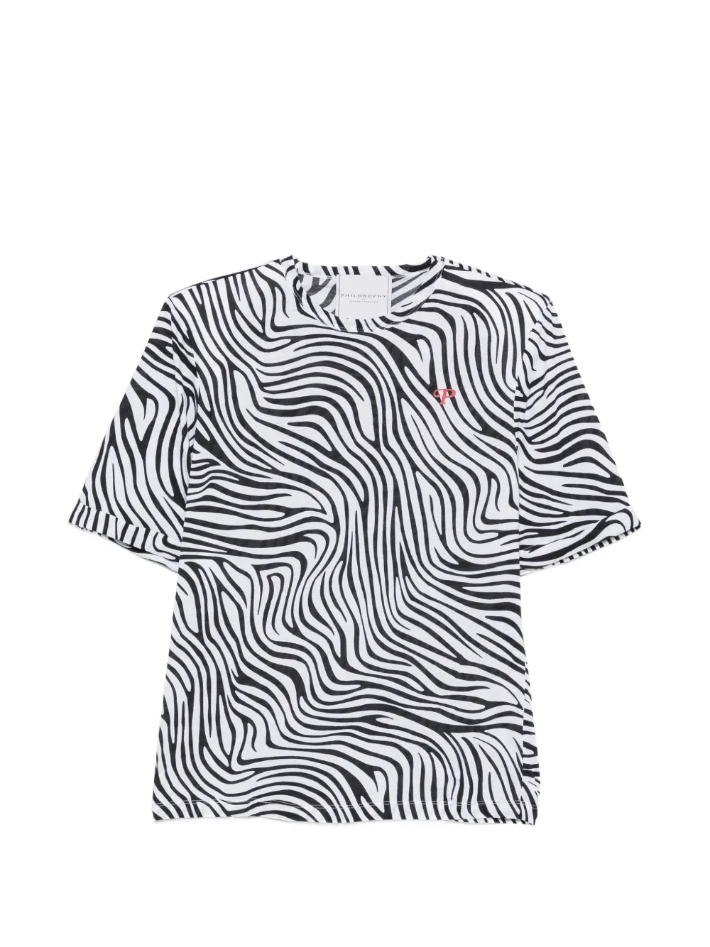 Philosophy Di Lorenzo Serafini zebra-print logo-detail T-shirt