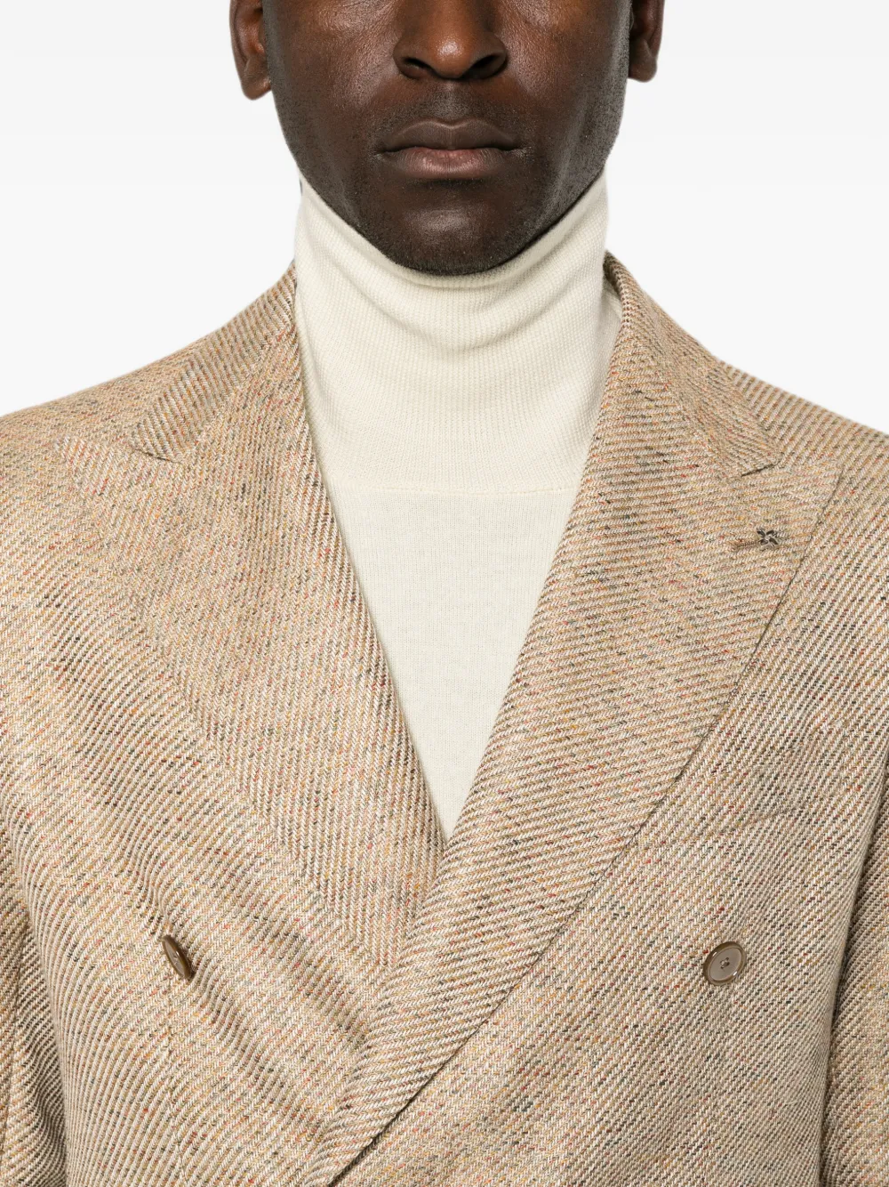 Tagliatore Blazer met dubbele rij knopen Beige