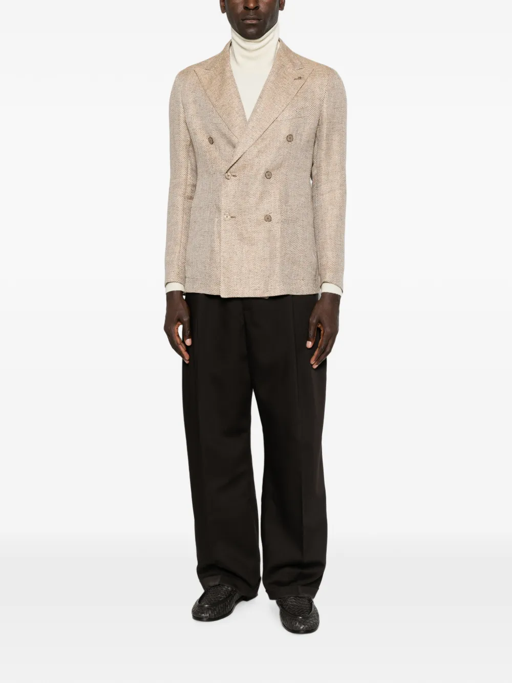 Tagliatore Blazer met dubbele rij knopen Beige