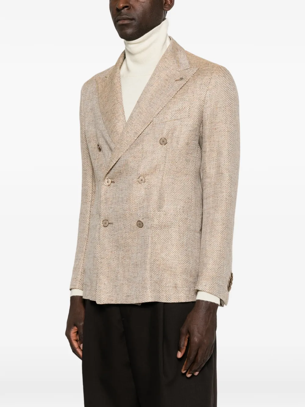 Tagliatore Blazer met dubbele rij knopen Beige