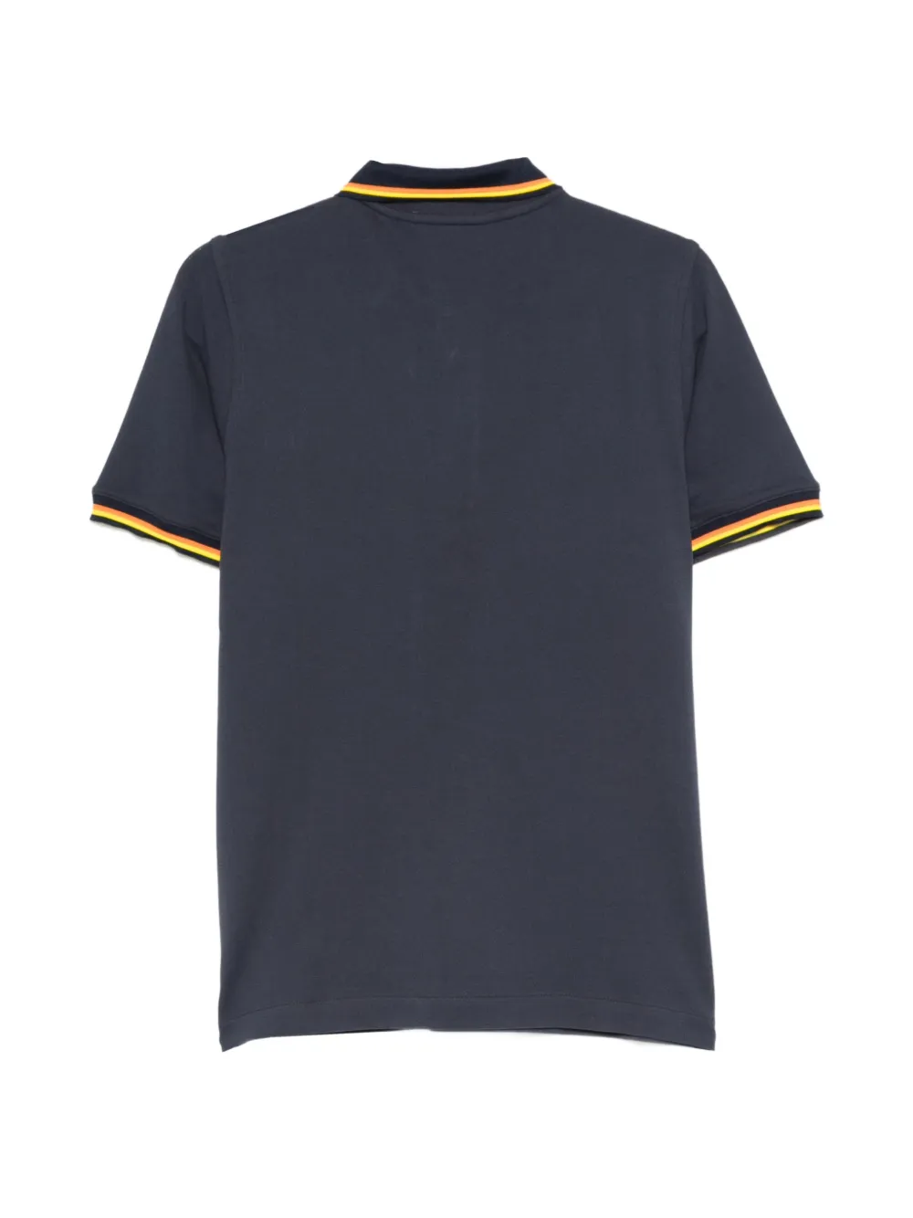 K-Way logo-patch polo shirt Blauw