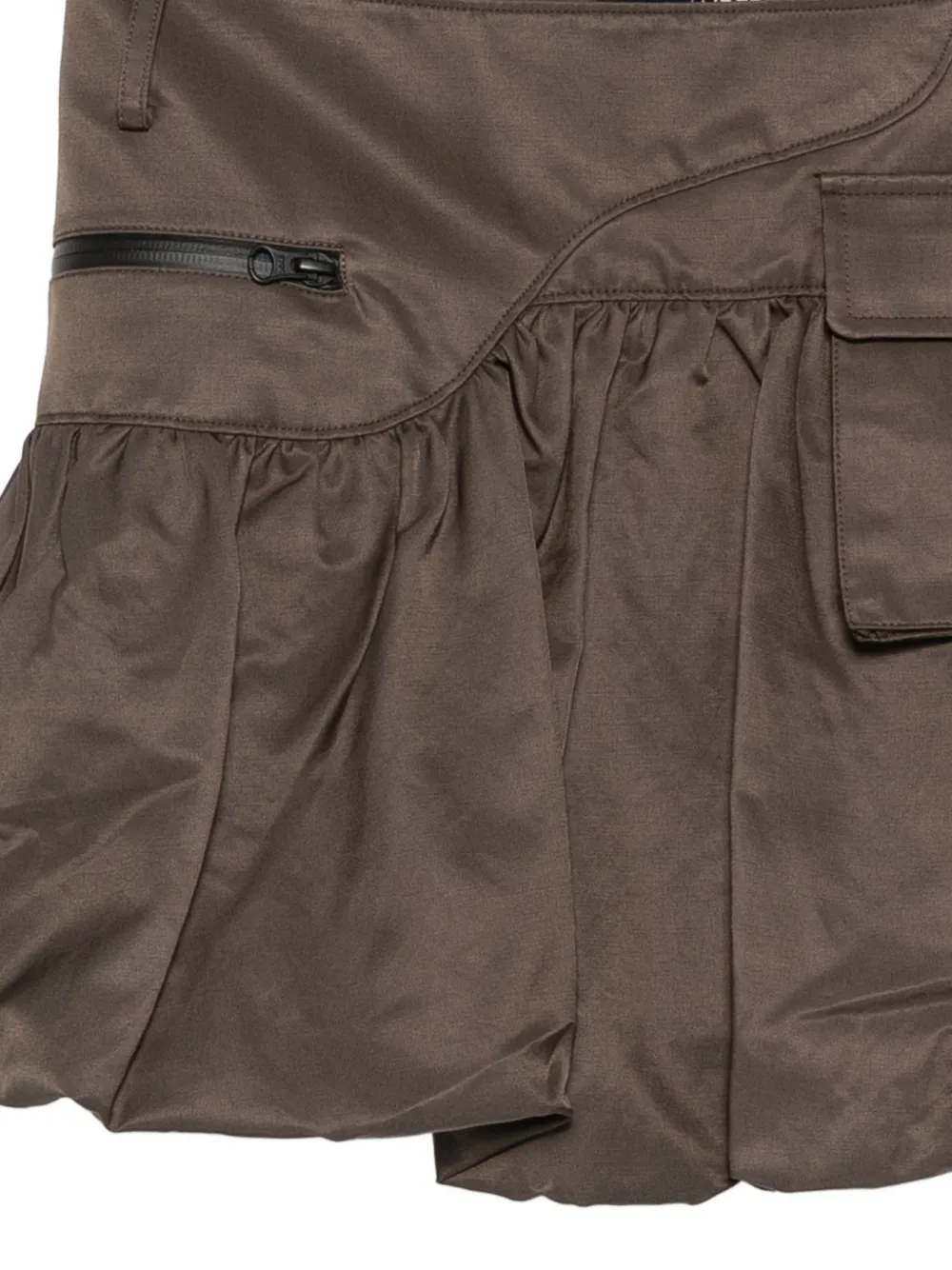  Andersson Bell Zip Pocket Mini Skirt - Brown 