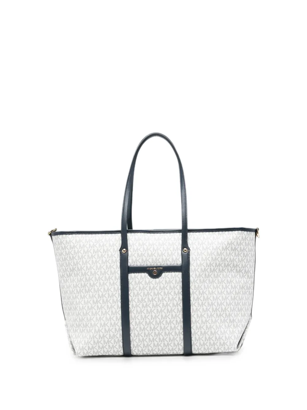 Michael Kors monogram-pattern logo-plaque tote bag - Weiß