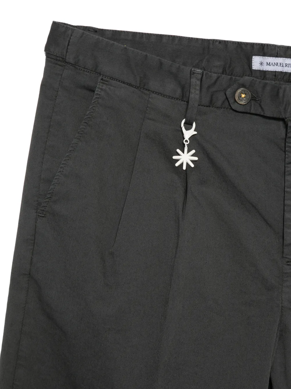 Manuel Ritz Shorts met riemlussen Grijs