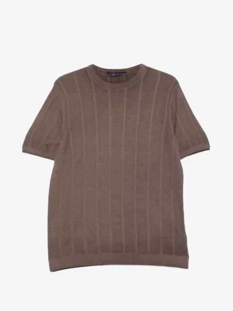 Jeordie's vertical-stripe sweater