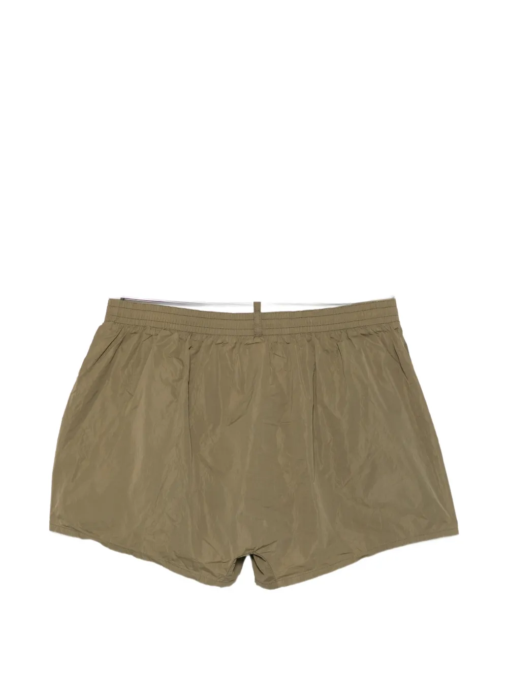 DSQUARED2 Zwembroek met logoprint en trekkoord Groen