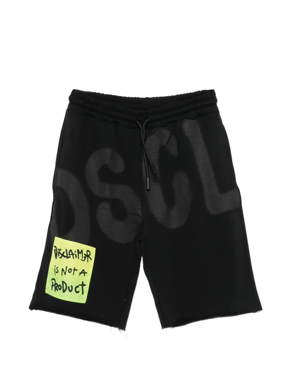 DISCLAIMER logo-patch track shorts