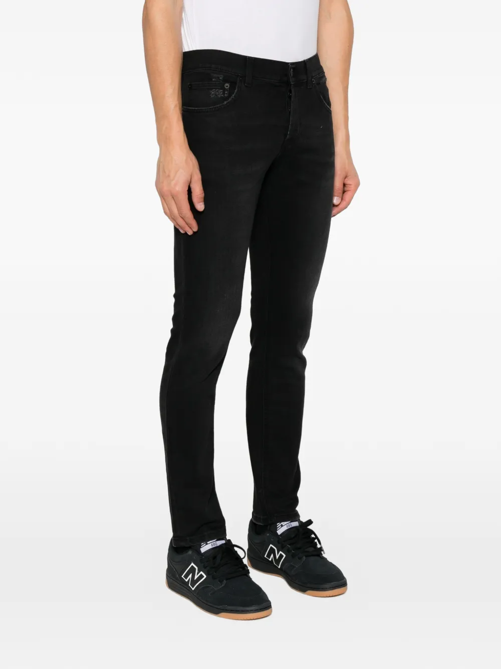 DONDUP Slim-fit jeans Zwart
