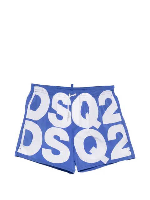 DSQUARED2 logo-print drawstring swim shorts