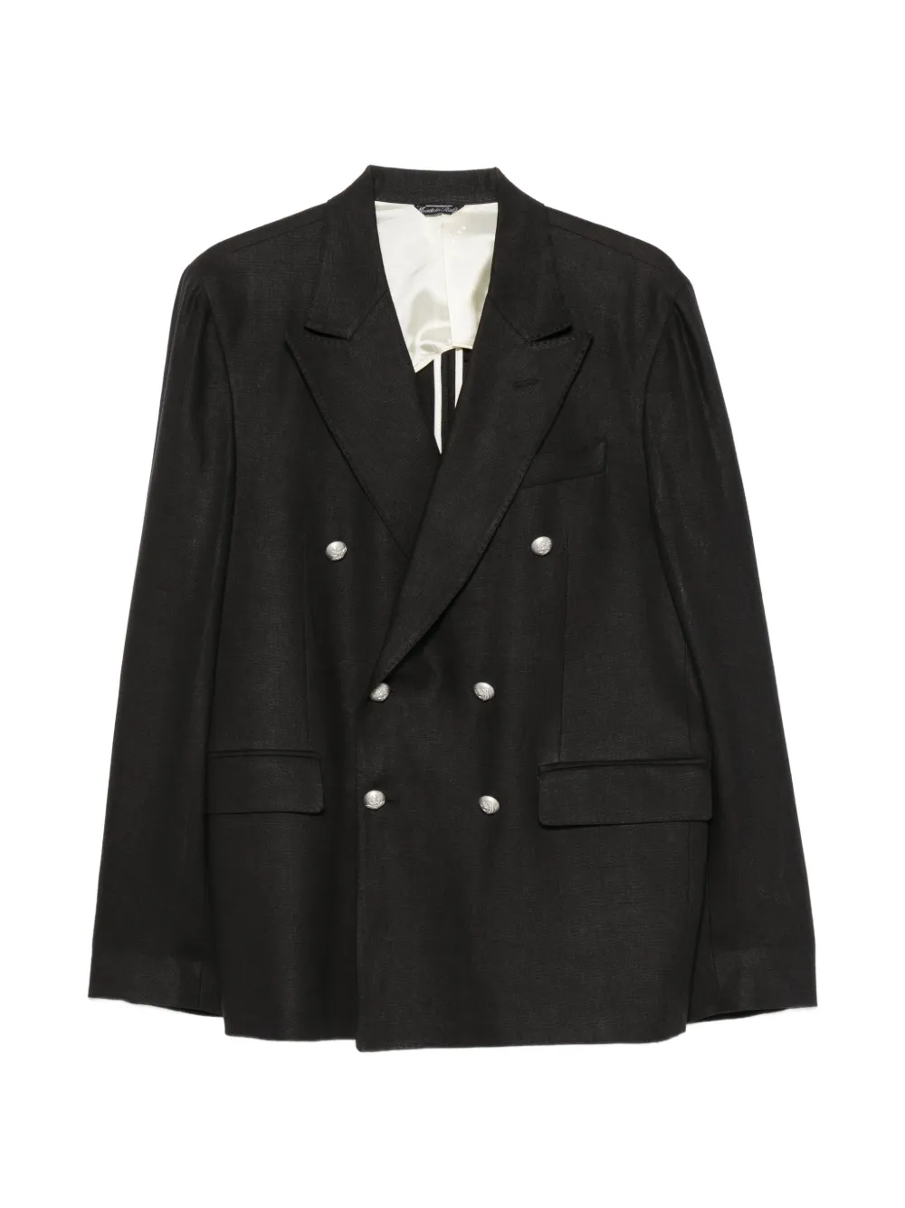 Brian Dales double-breasted peak-lapel blazer - Nero