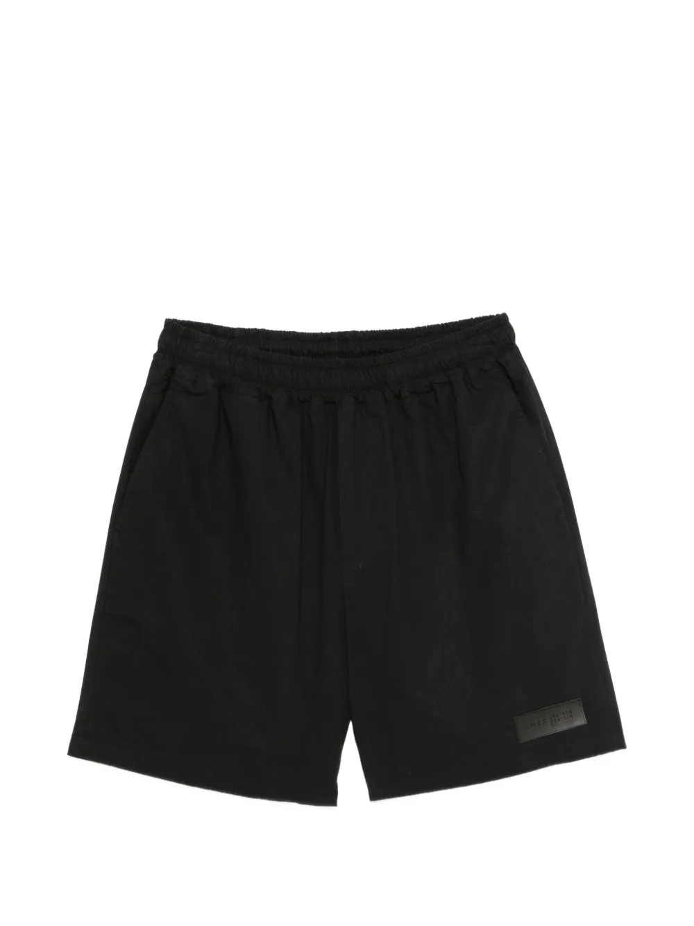 Low Brand logo-patch elasticated-waist shorts - Nero