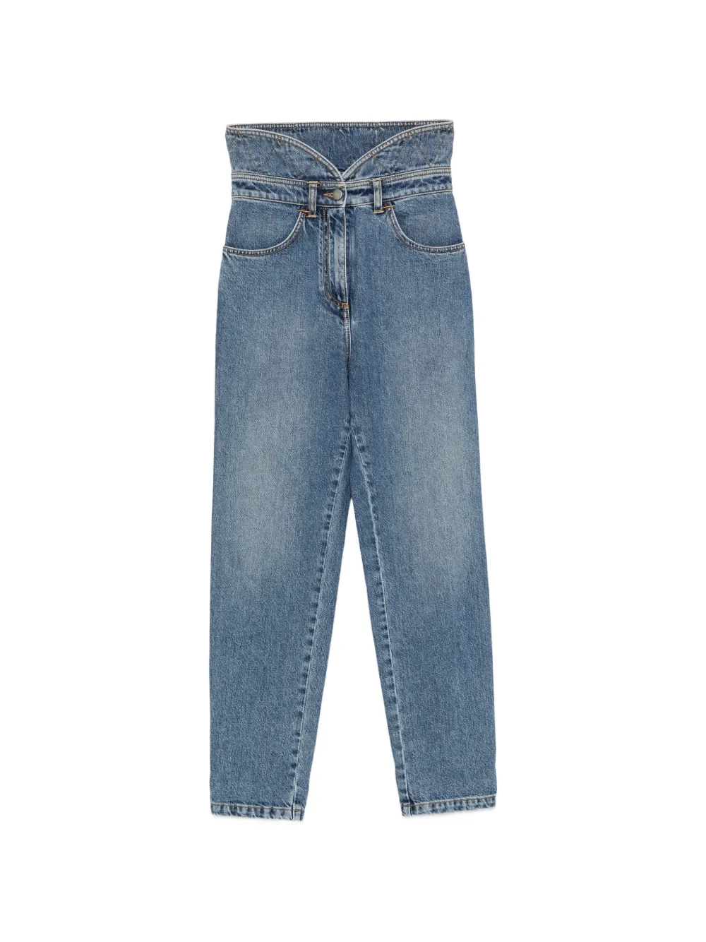 Philosophy Di Lorenzo Serafini Jeans mit hohem Bund - Blau