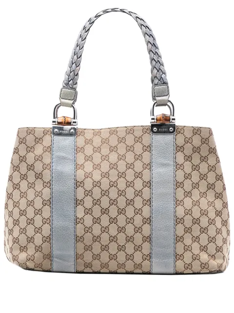 Gucci Pre-Owned 2016-2026 Bamboo Libeccio Tote Bag aus GG Canvas