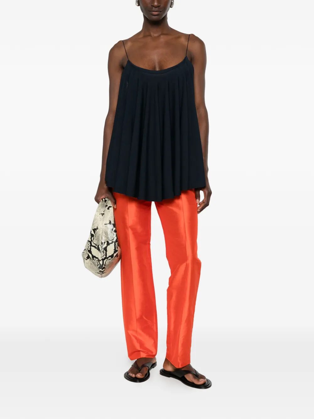 Max Mara Plooibroek Oranje