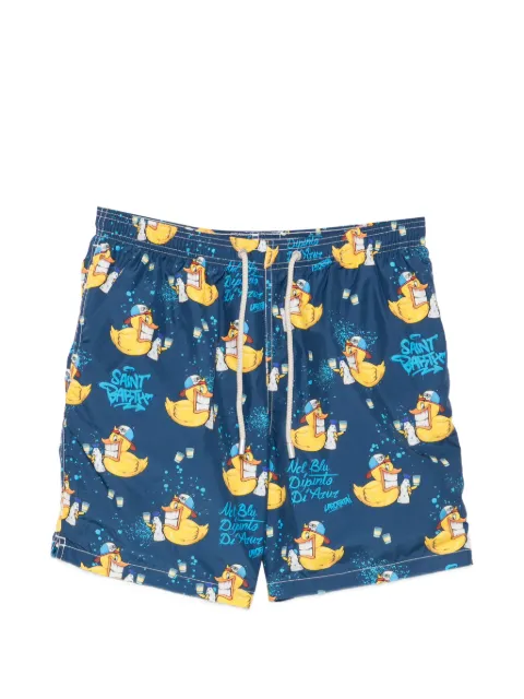 MC2 Saint Barth Lighting duck-print drawstring swim shorts