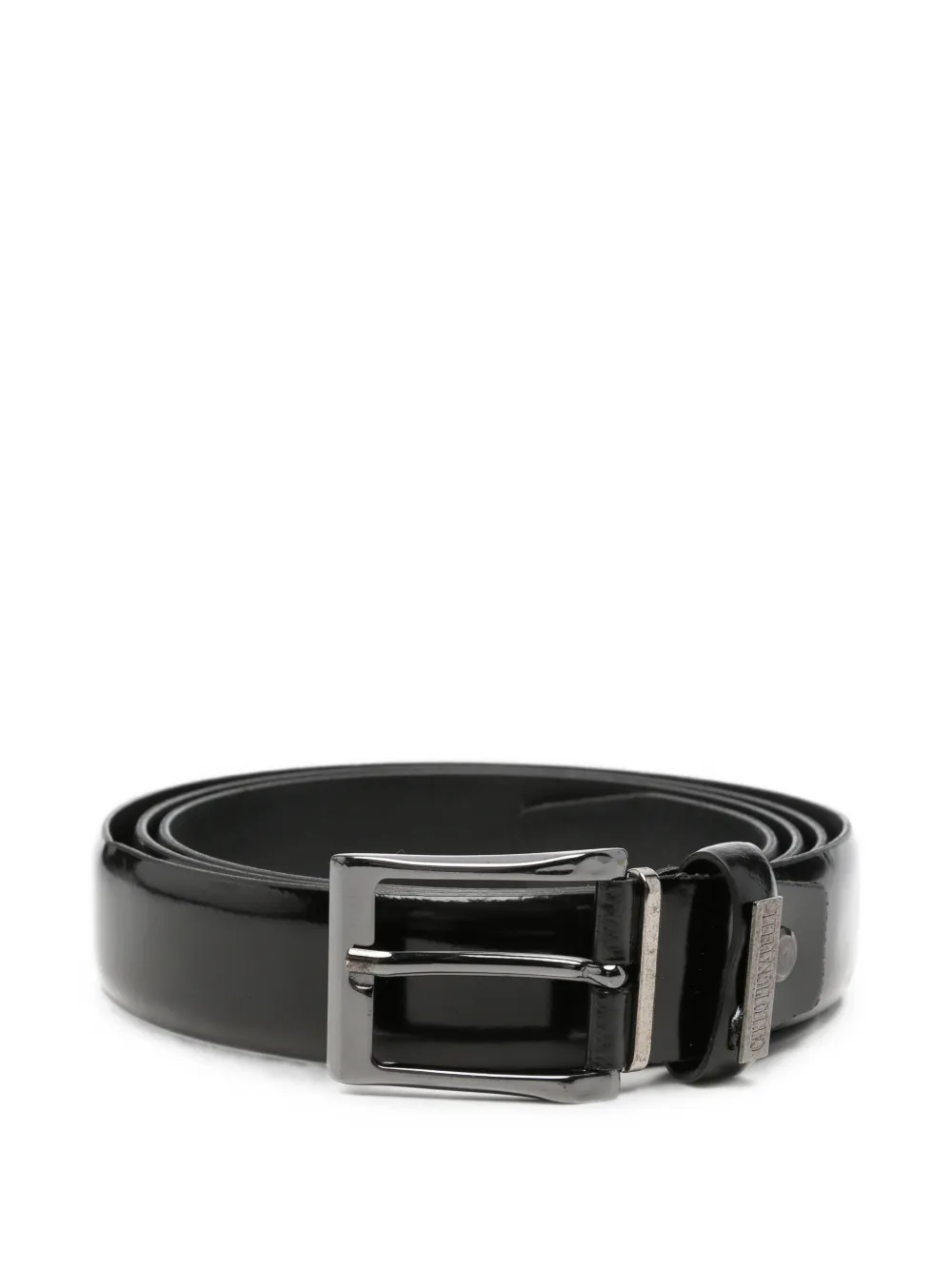 Carlo Pignatelli logo-plaque buckle belt - Nero