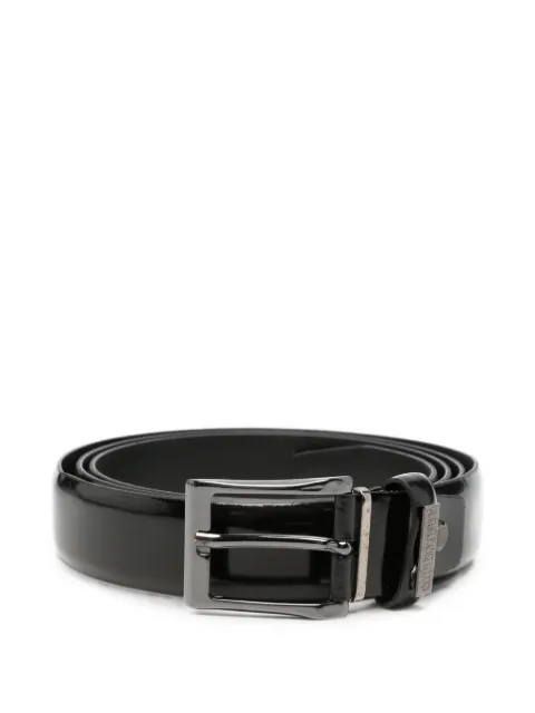 Carlo Pignatelli logo-plaque buckle belt
