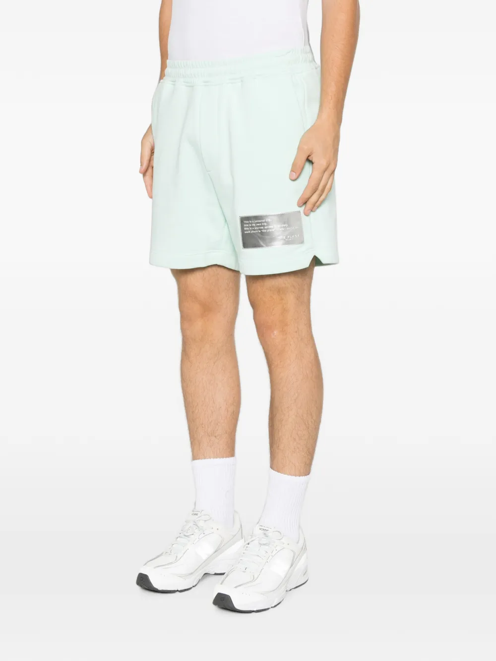 Low Brand Shorts met logopatch Groen
