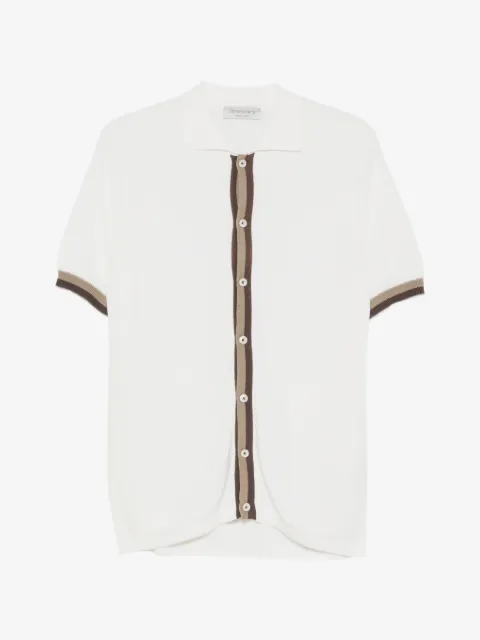 Jeordie's contrast-trim button-up shirt
