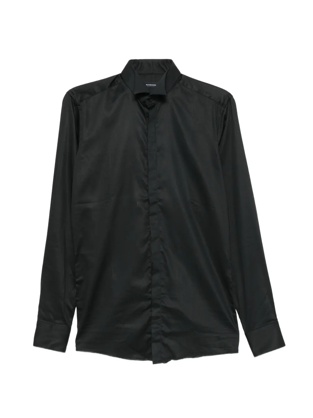 Carlo Pignatelli classic-collar concealed-placket shirt - Nero