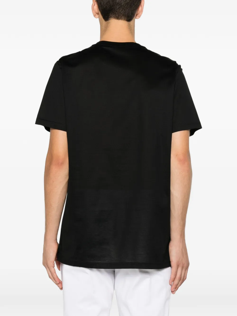 Low Brand T-shirt met logopatch Zwart