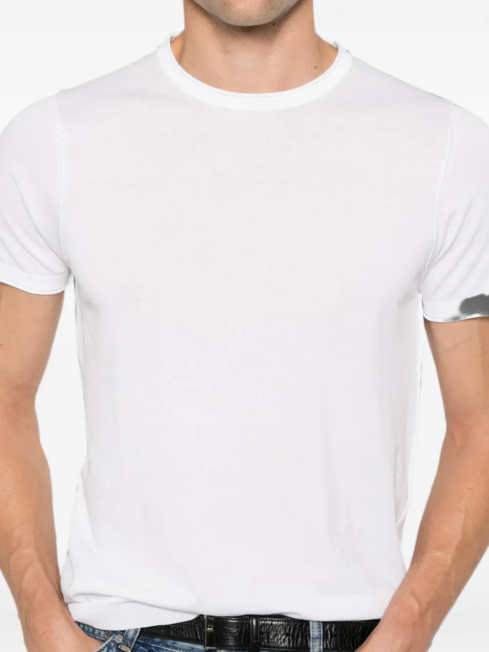 Jeordie's T-shirt met ronde hals Wit