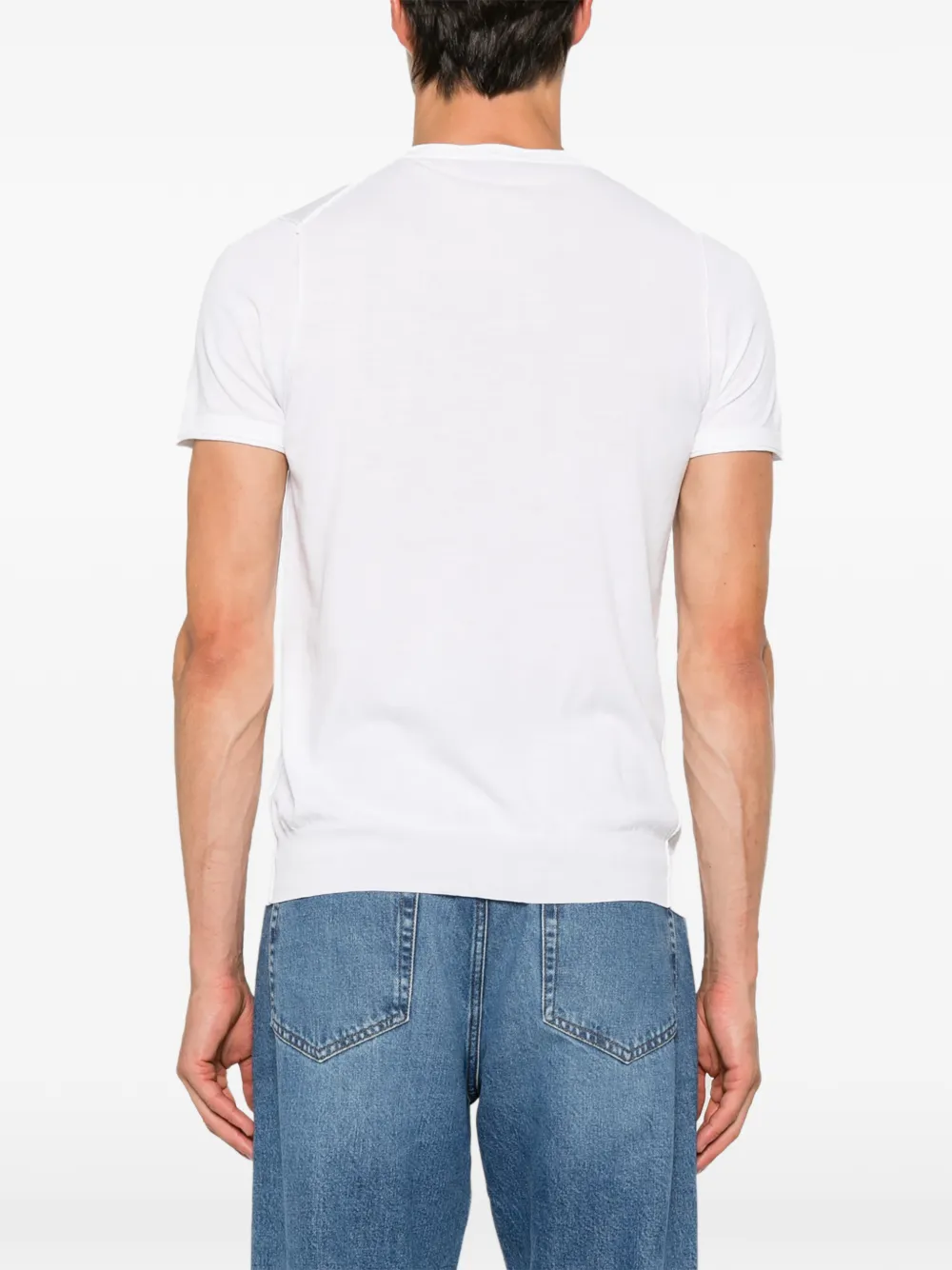 Jeordie's T-shirt met ronde hals Wit