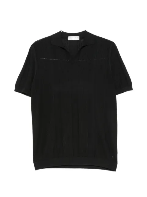 Jeordie's polo-collar T-shirt