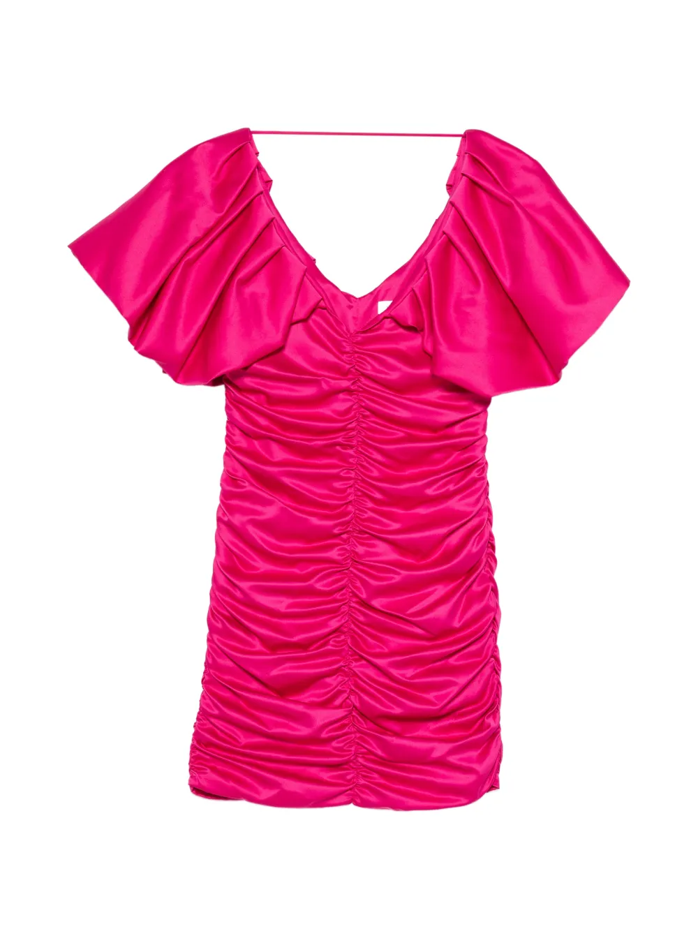 SIMONA CORSELLINI ruched-satin mini dress